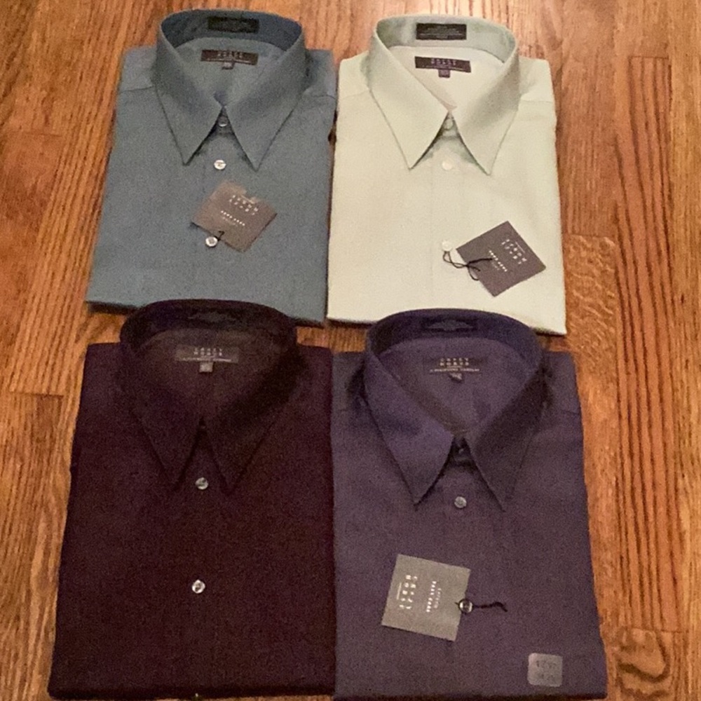 Claiborne NWT Men’s  ls shirts, size 17.5 34/35